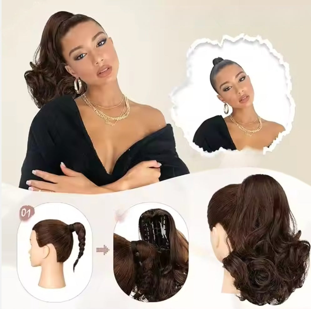 Ponytail Clip-In: Volumen y longitud en segundos, sin dañar tu cabello 🎁 50% DCTO.